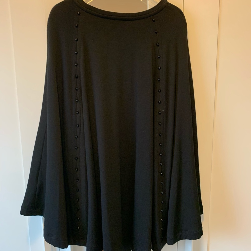 NM Black Studded Poncho - Picture 5 of 8